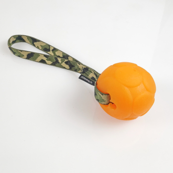 Ball 8.5cm weich stabil mit Bandschlaufe orange